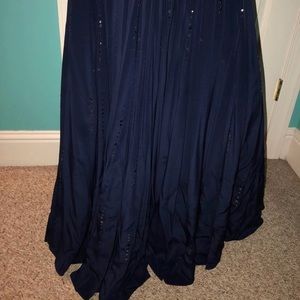 Navy Blue Bohemian formal dress